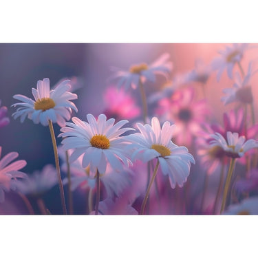 Realistic Canvas of Flowers